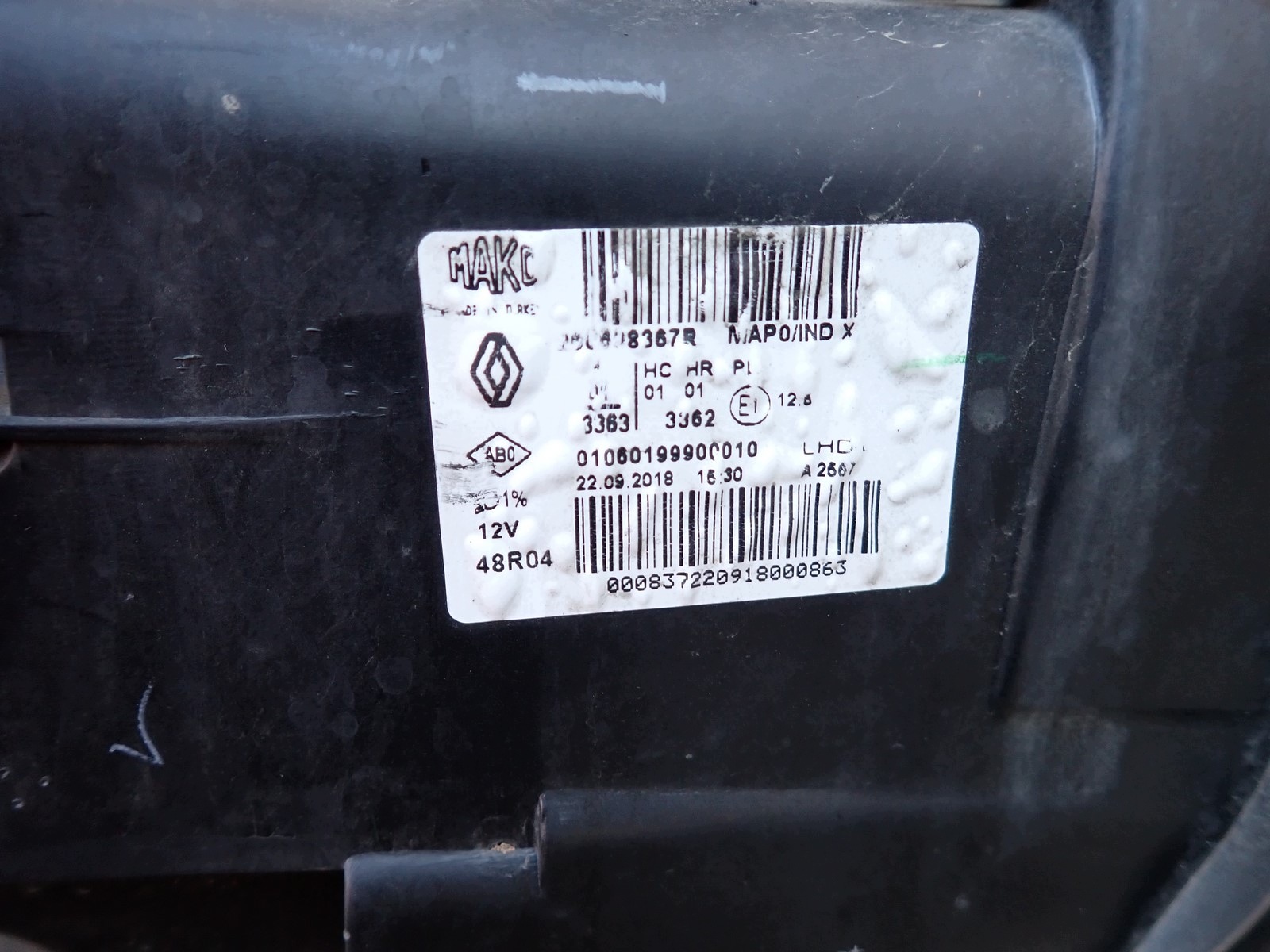 light left REFLEKTOR left RENAULT CLIO IV LIFT 16- 260608367R 080 235