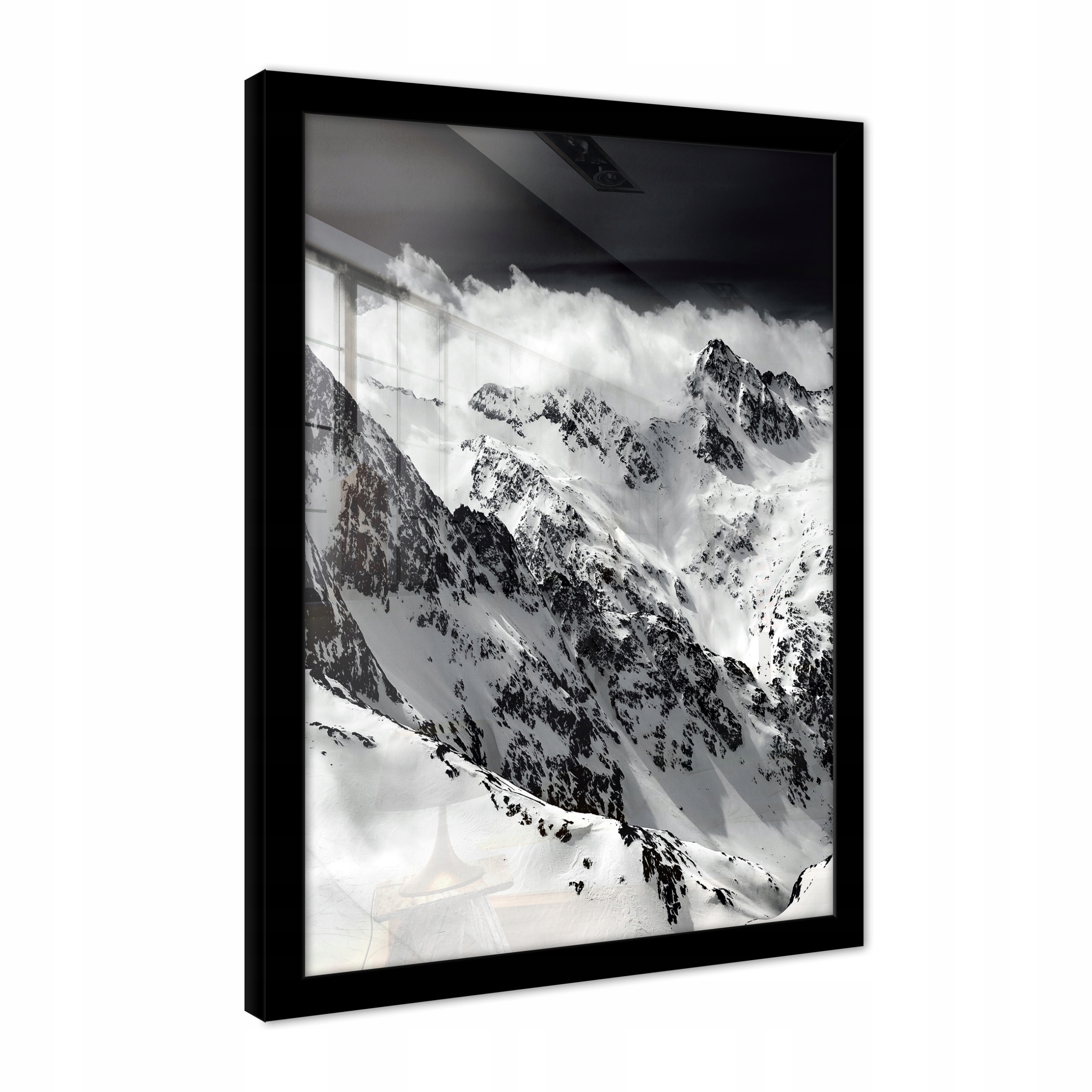 Obraz Černobílý Hory Příroda Pohled Moderní Plakát V Rámu Velký 70x50