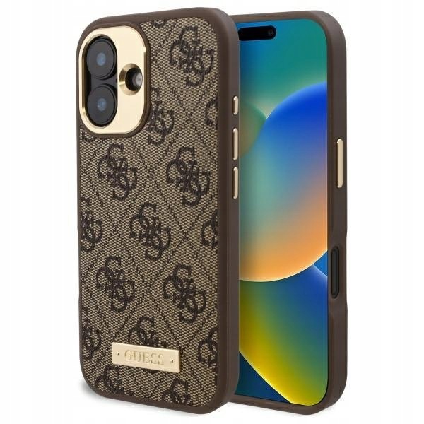 Guess GUHMP16MU4GPRW iPhone 16 Plus 6.7" hnědý/brown hardcase 4G Log