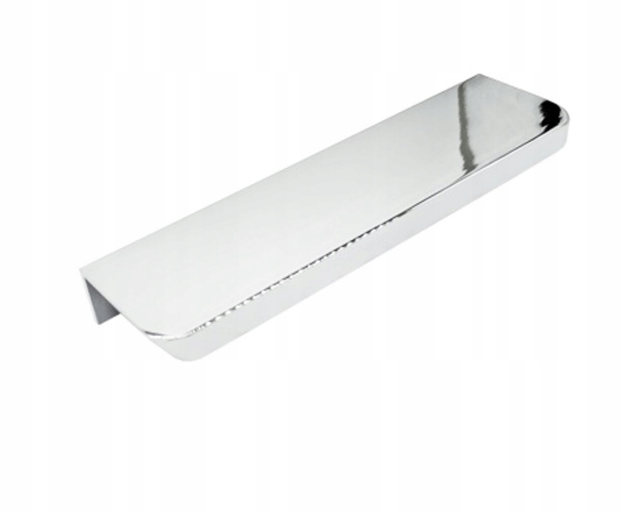 Nábytková Úchytka Okrajový, Nasazovatelný Na Přední Stranu, Chrom, Ocelový Lesk 540 MM,
