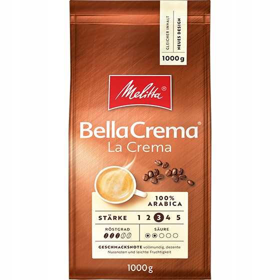 Levně Káva zrnková Melitta Bella Crema La Crema 1 kg