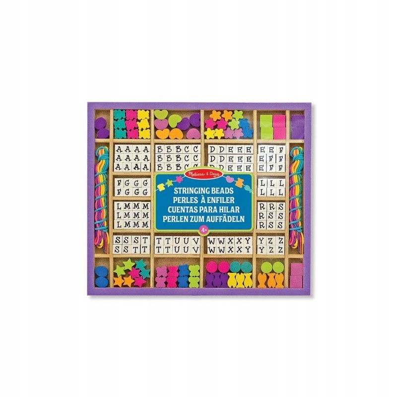 

Melissa Doug Drewniane Korale litery 240 szt