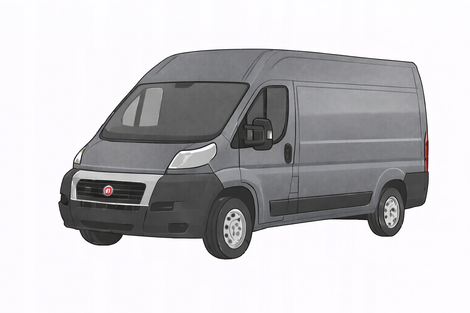 Lakier samochodowy Fiat Ducato 647 Stalowy Szary M. 100ml baza