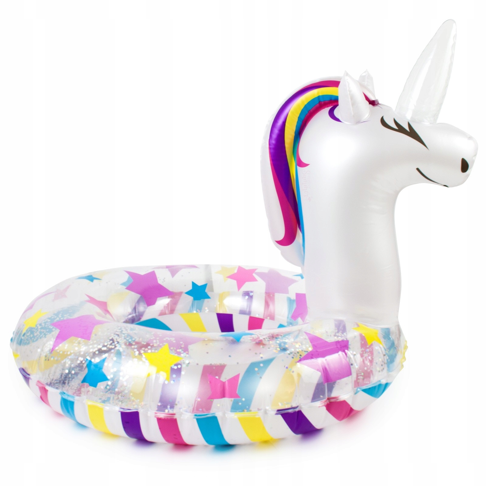 Dmuchane koło Jednorożec KOLOROWE Z BROKATEM PEGAZ Model 3538