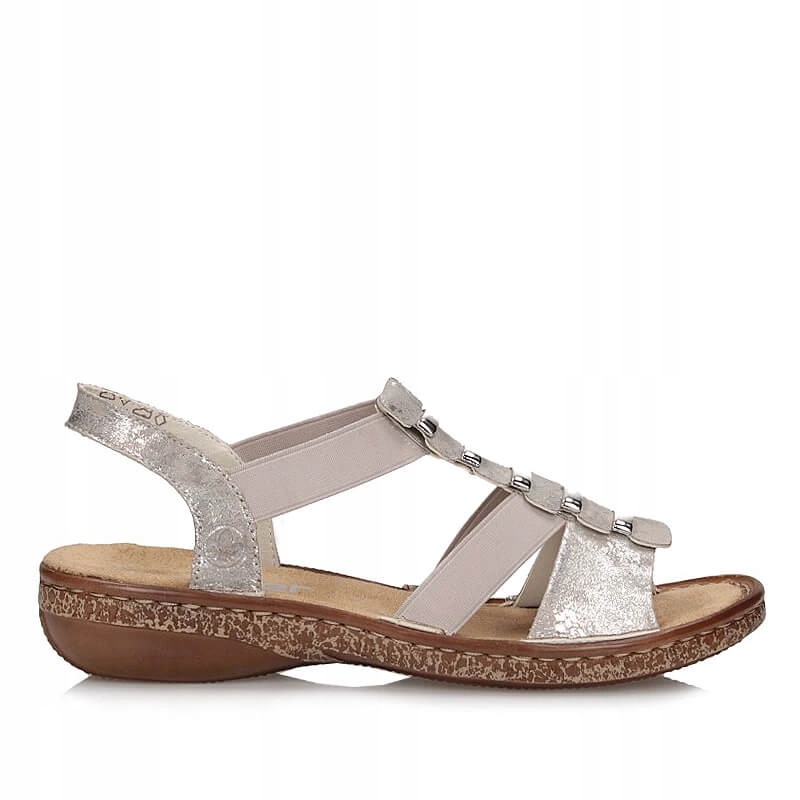 Nazouvací pohodlné dámské sandály Rieker 62850-90