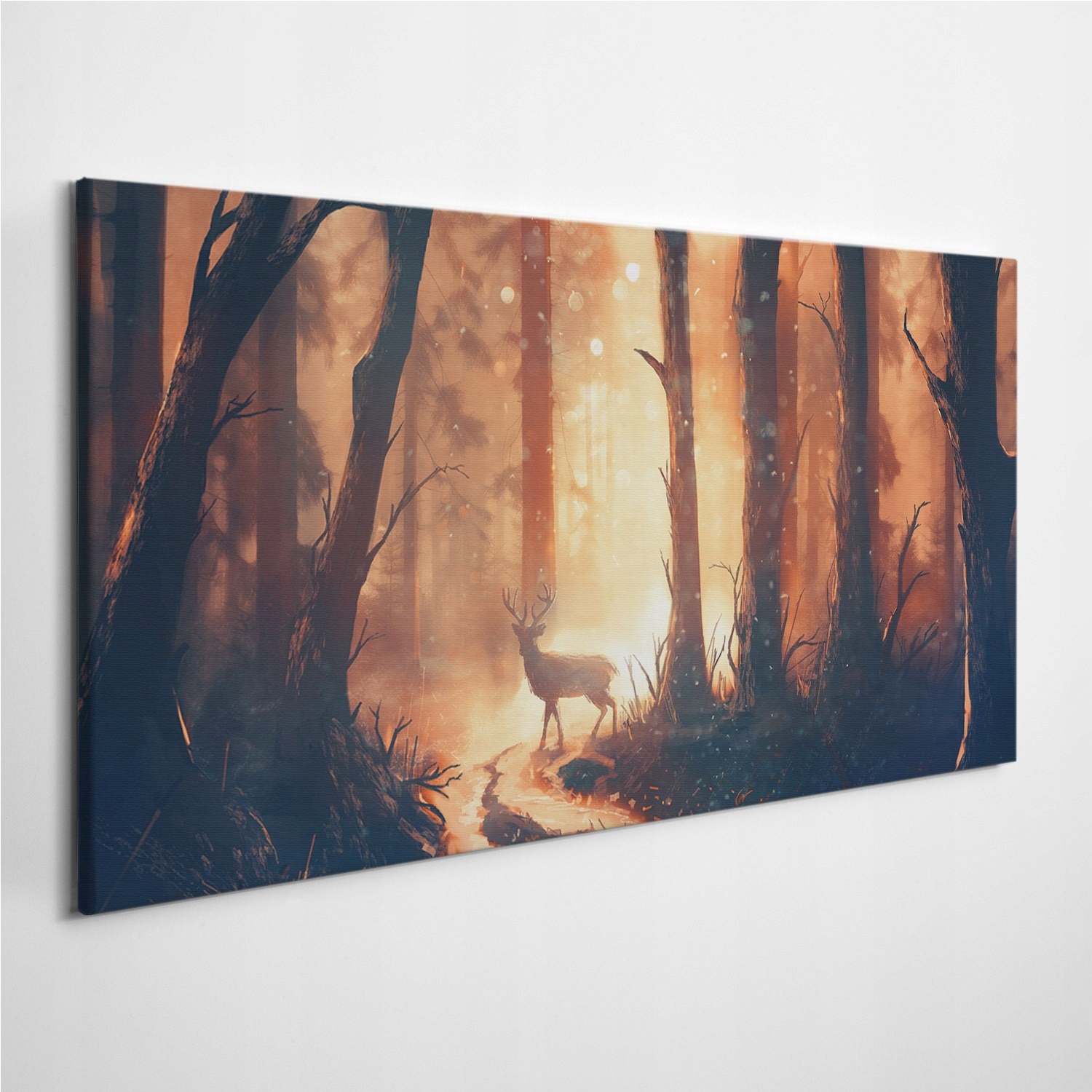 

Fotoobraz na płótnie Krajobraz Jeleń Las 120x60 cm