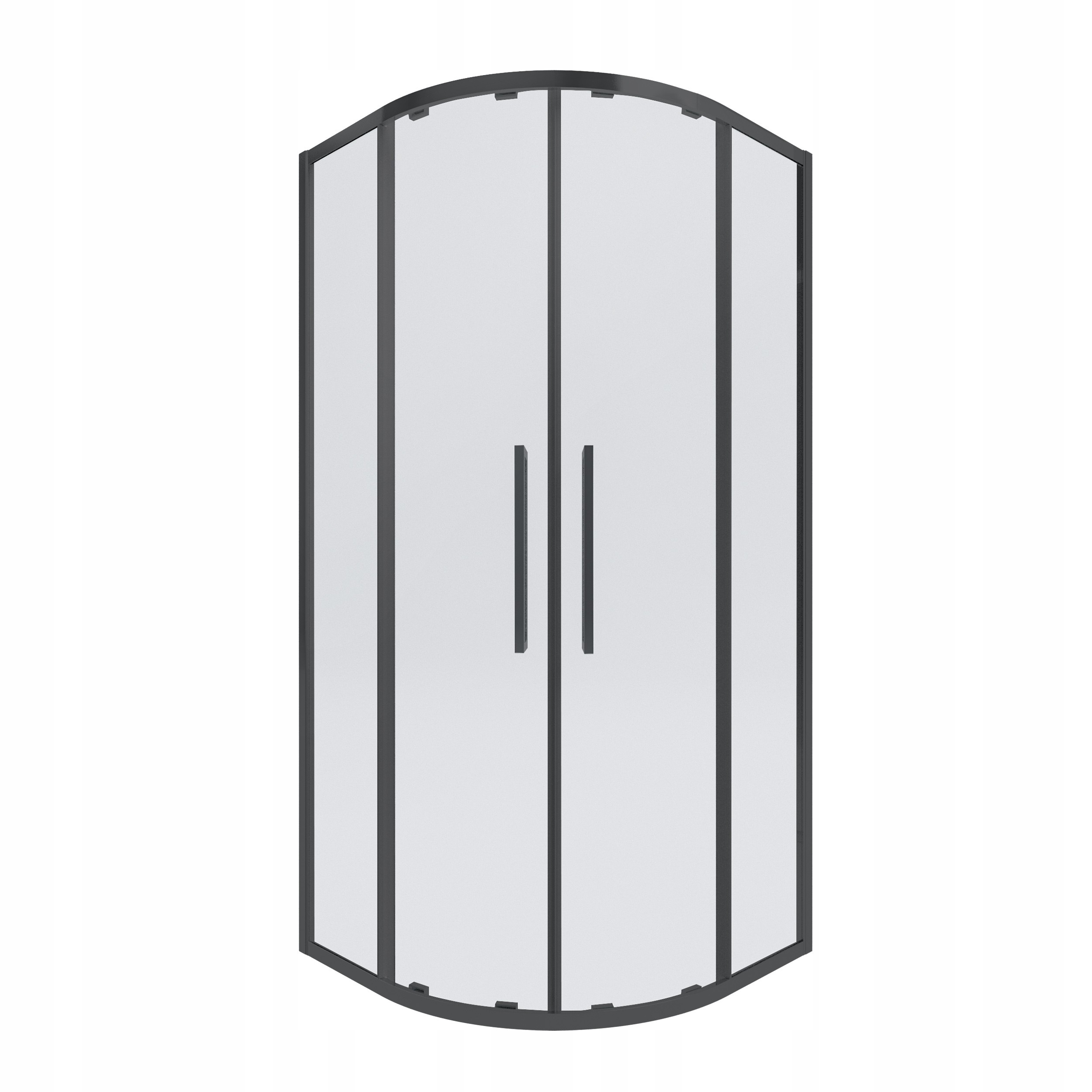 Kabina prysznicowa XS Kabi półokrągła R55 Black 90x90