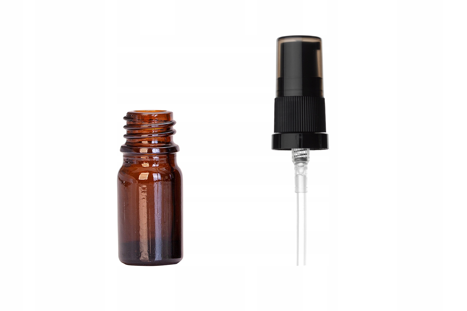 

Butelka szklana brązowa 5 ml z pompką