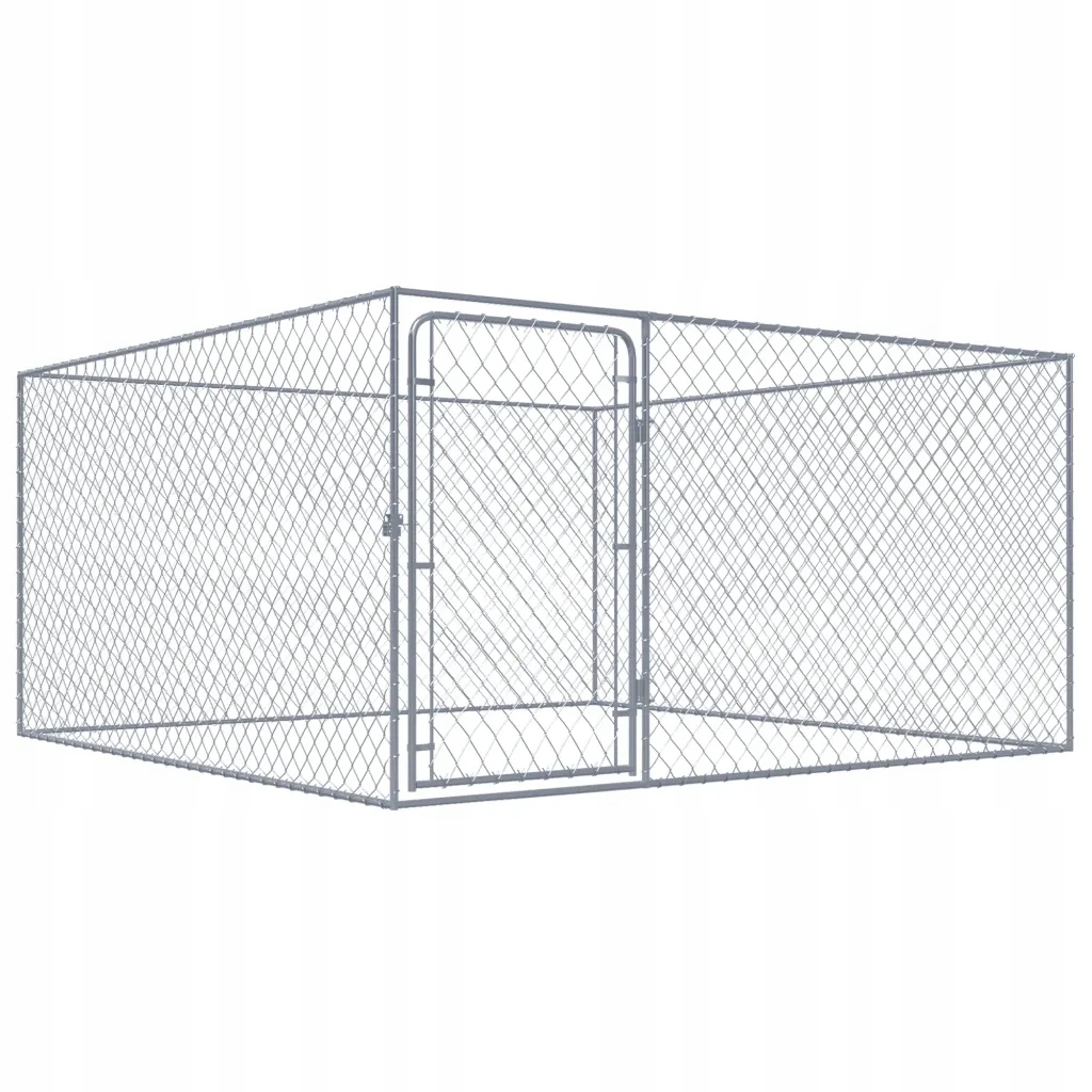 Levně Kotec pro psa z galvanizované oceli, 2 x 2 x 1 m