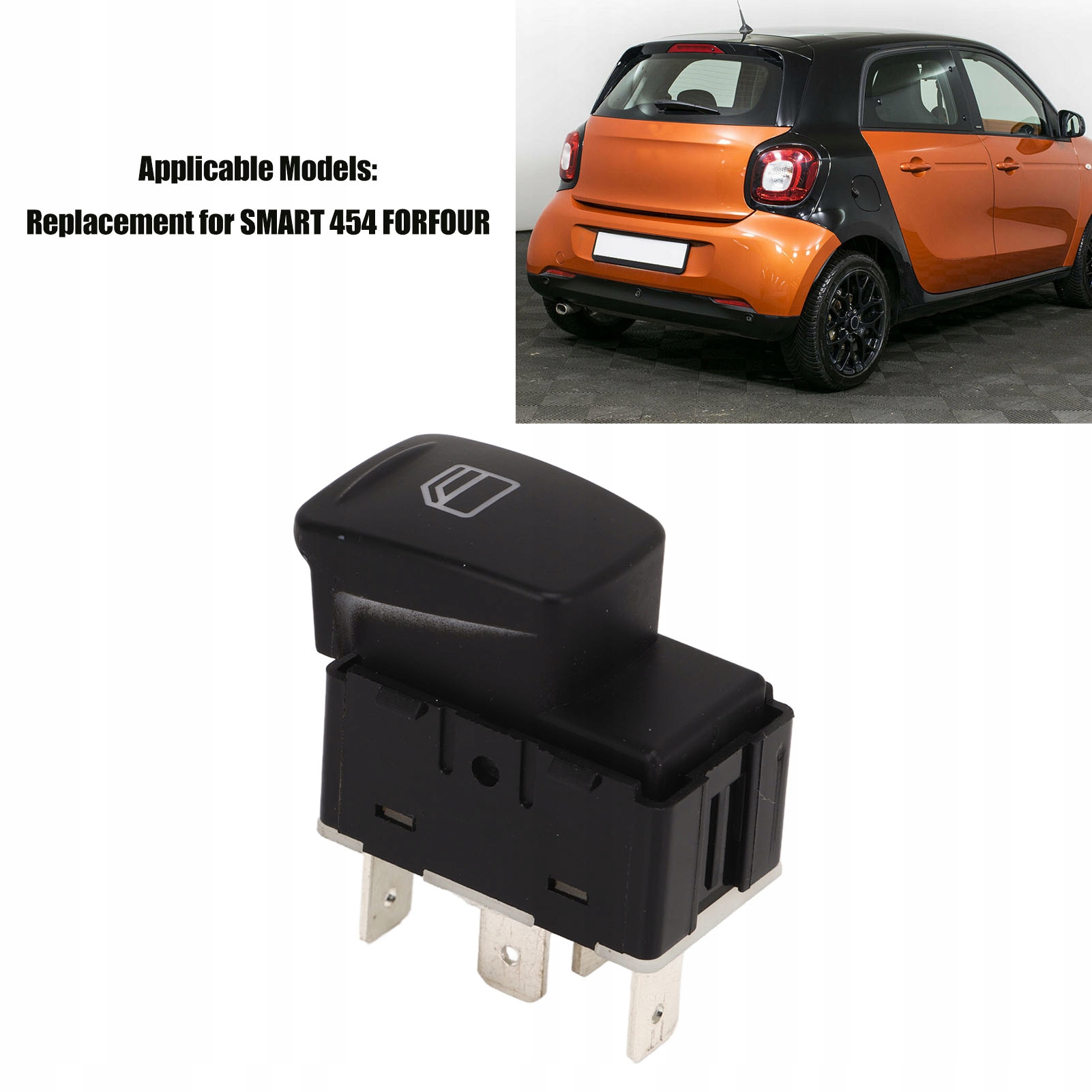 ZAMIENNIK GŁÓWNEGO PRZYCISKU OKNA CZUŁY DLA SMART 454 FORFOUR Stan opakowania oryginalne