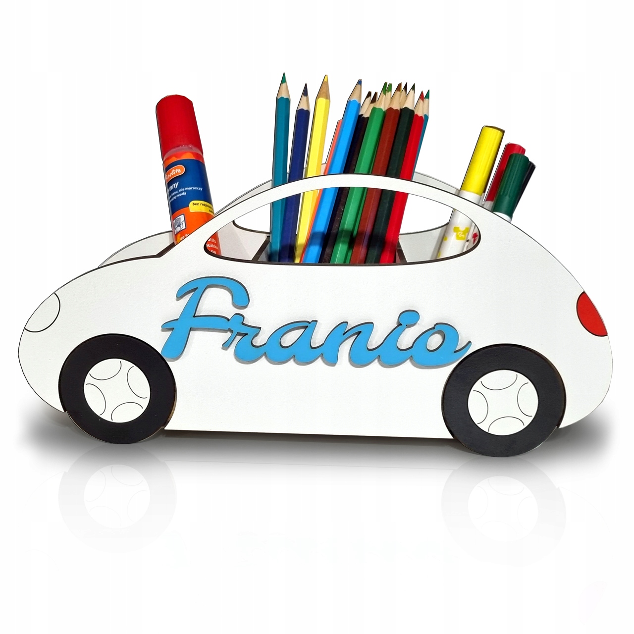 

Organizer Przybornik na kredki Samochód Auto Imię