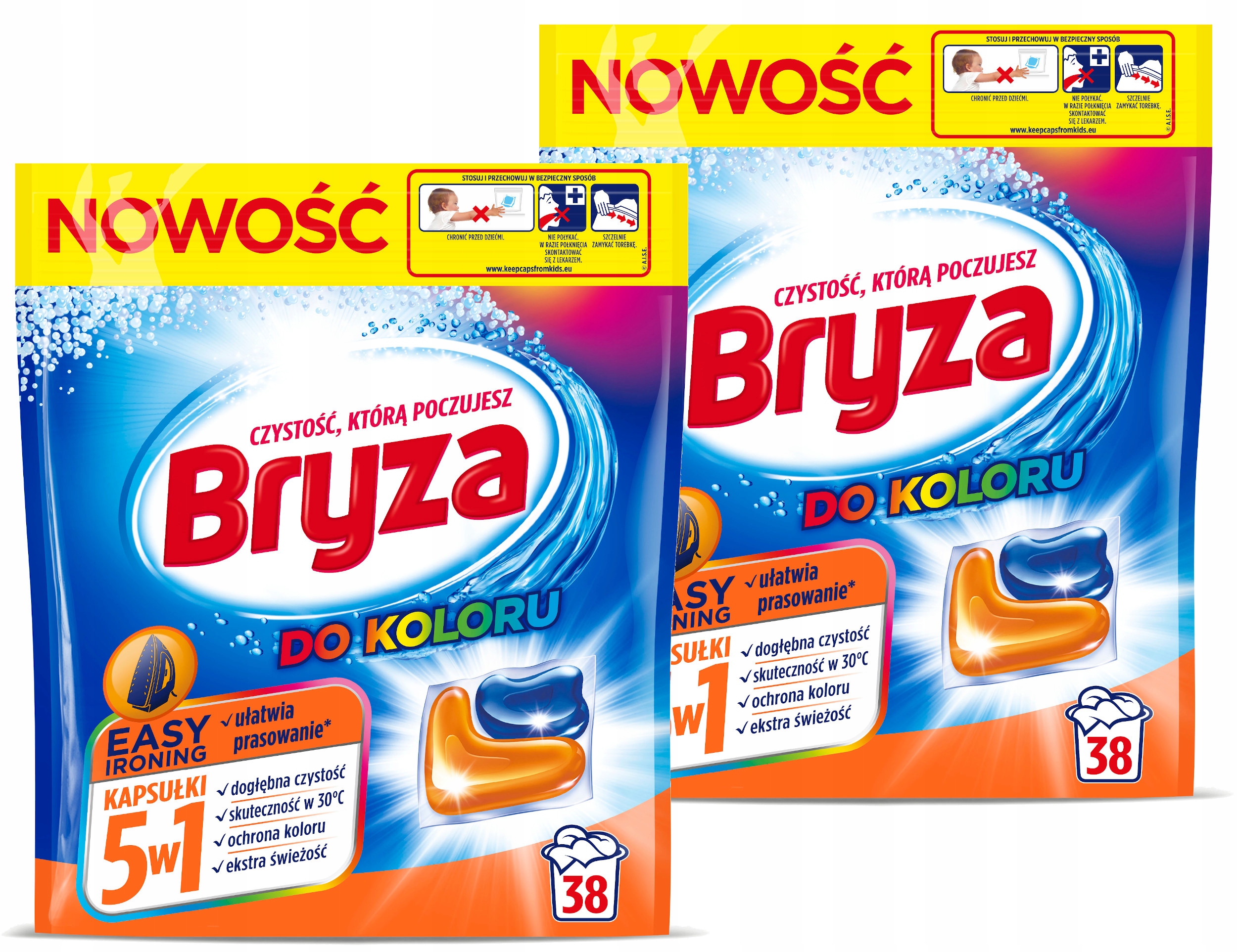 

Bryza 5w1 Kapsułki do prania łatwe prasowanie 76