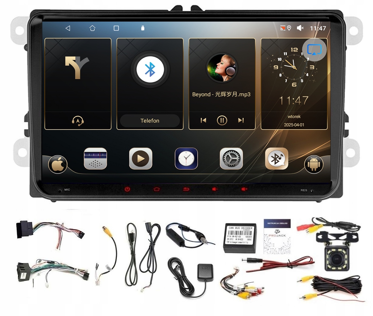 Rádio Navigácia Gps Android Vw Scirocco III 2008-2017 Wifi Carplay 2/64GB