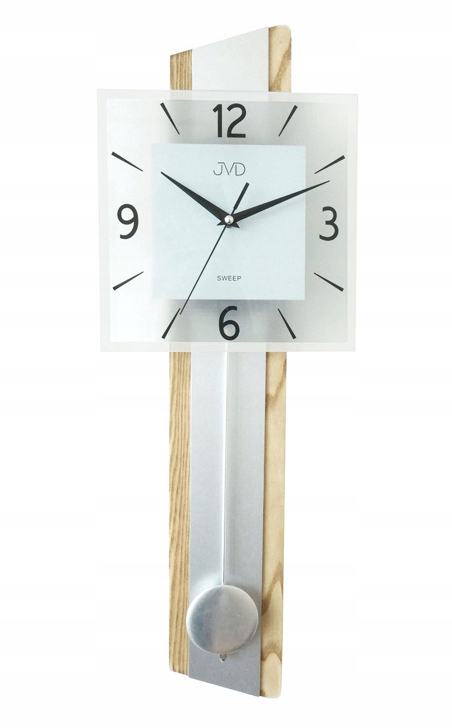 Tichý Drevený Nástenný Hodinový Stroj S Kyvadlom NS19030