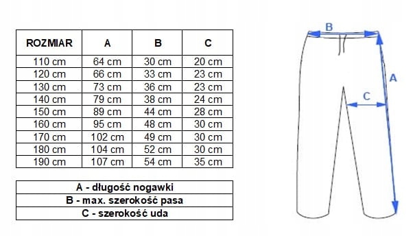 DŁUGIE SPODNIE DO KICKBOXINGU PRESTIGE - 110cm Marka Prestige