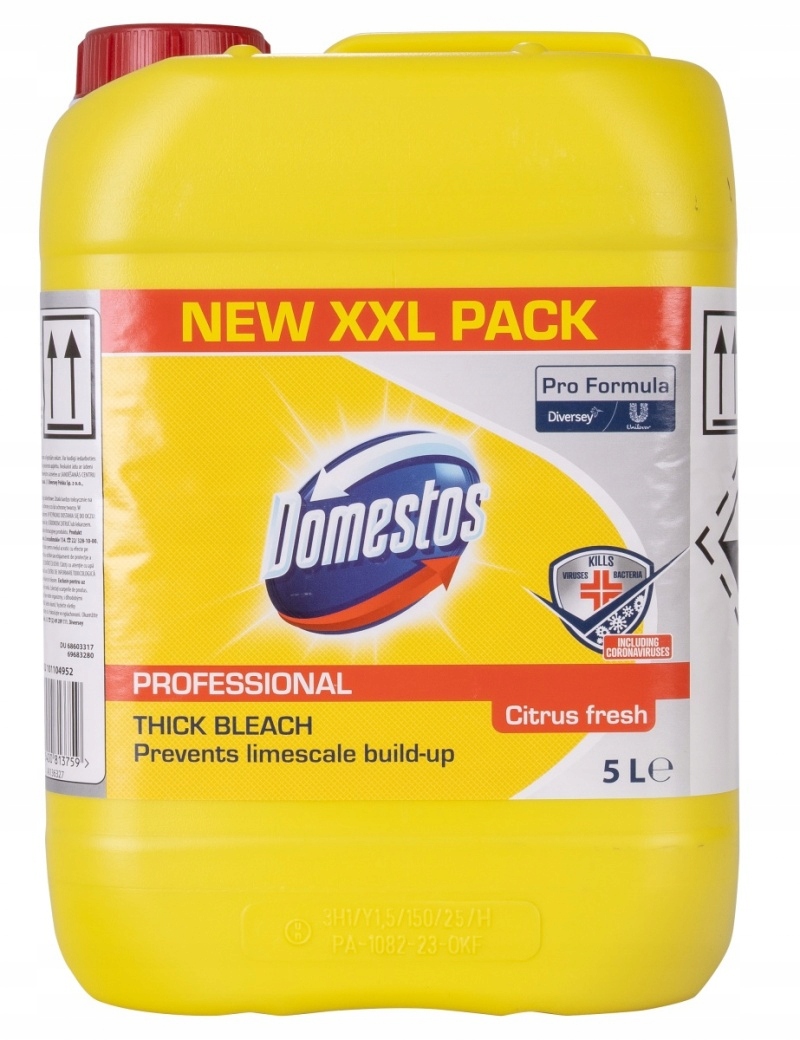 Tekutina Domestos 5 litrů pro dezinfekci Citrus Fresh