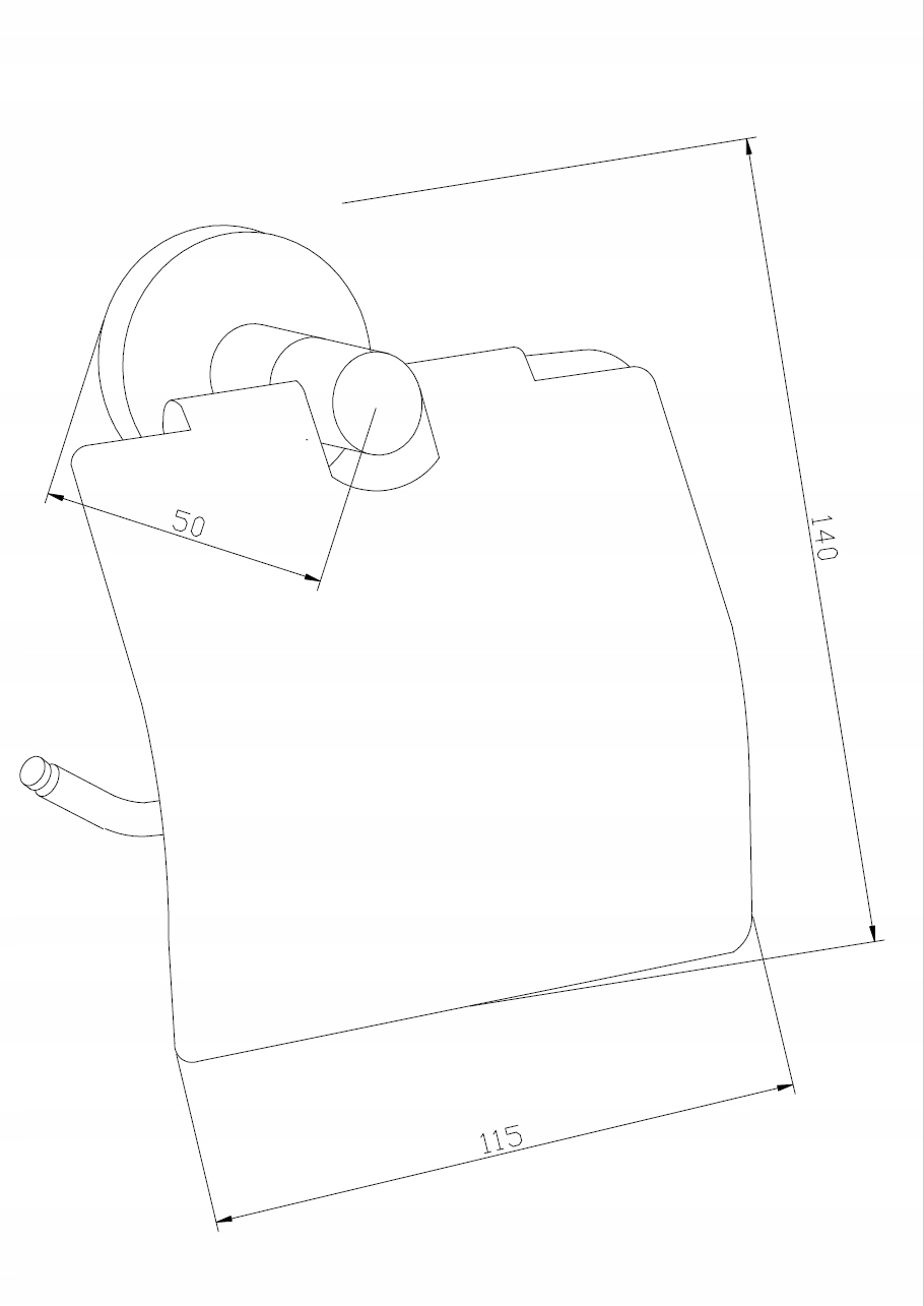 MEXEN REMO UCHWYT NA PAPIER Z KLAPKĄ ROSE GOLD Kod producenta 7050733-60