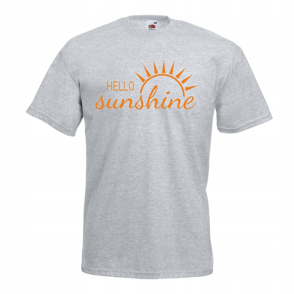 

Koszulka hello sunshine słońce M szara