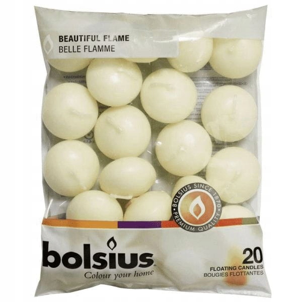 

Bolsius Świeczki bezzapachowe, pływające 20szt