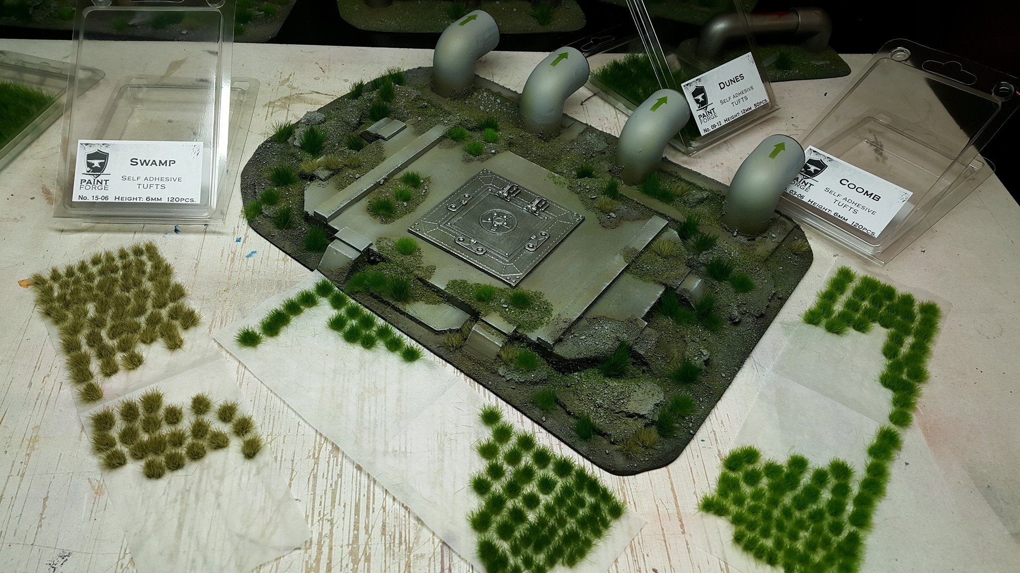 Paint Forge kępki trawki Autumn Field - 140sztuk / 6mm kępki modelarskie System każdy