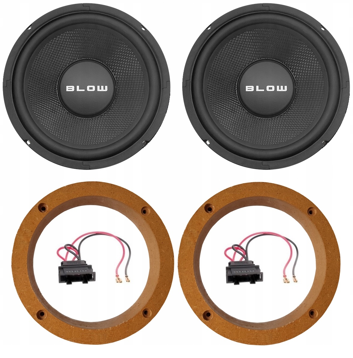 Blow A-165 Reproduktory Mdf distanční prvky Vw Golf 4 IV Passat B5 165 mm 16,5 cm
