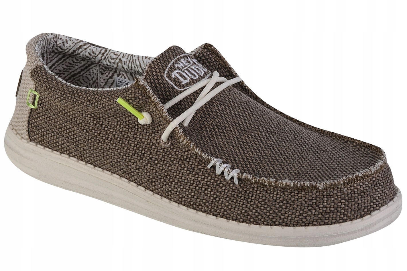 Hey Dude Wally Braided [45] Boty Tenisky Pánské Látka Hnědá