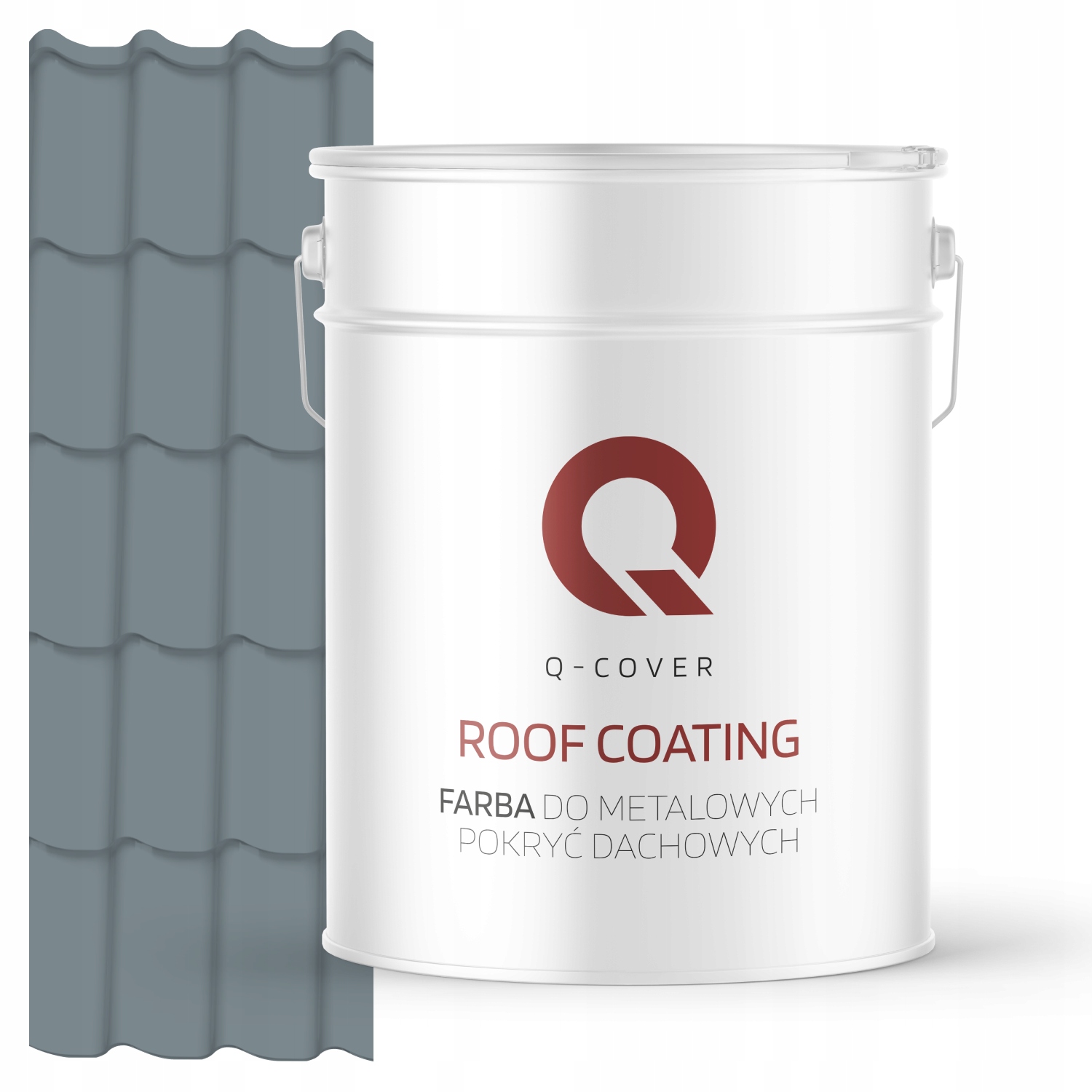Farba Na Kovové Strechy Z Pozinkovaného Plechu Veverička Šedá Ral 7000 10 L Polomatná