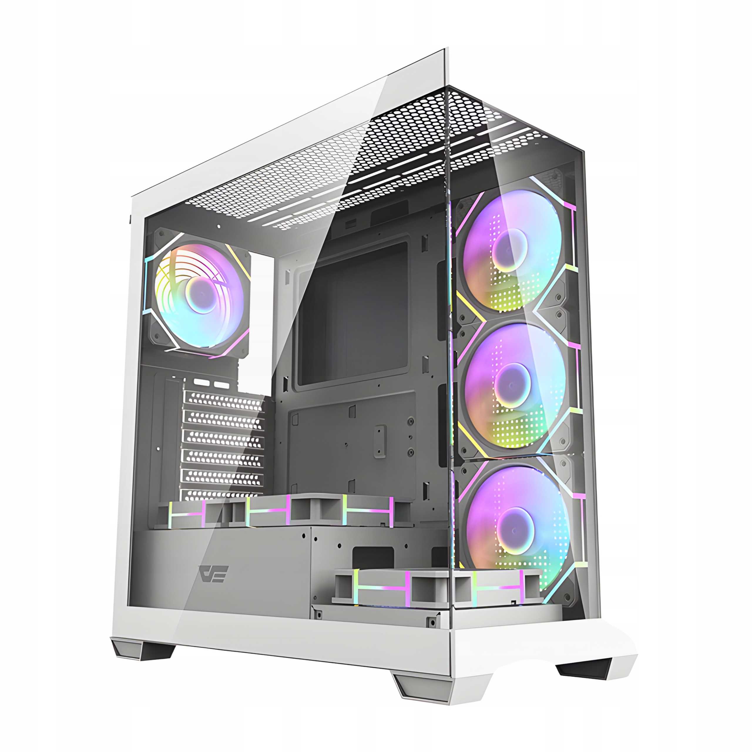 Skříň darkFlash DS900 bílá Midi tower 7 ventilátorů aRGB
