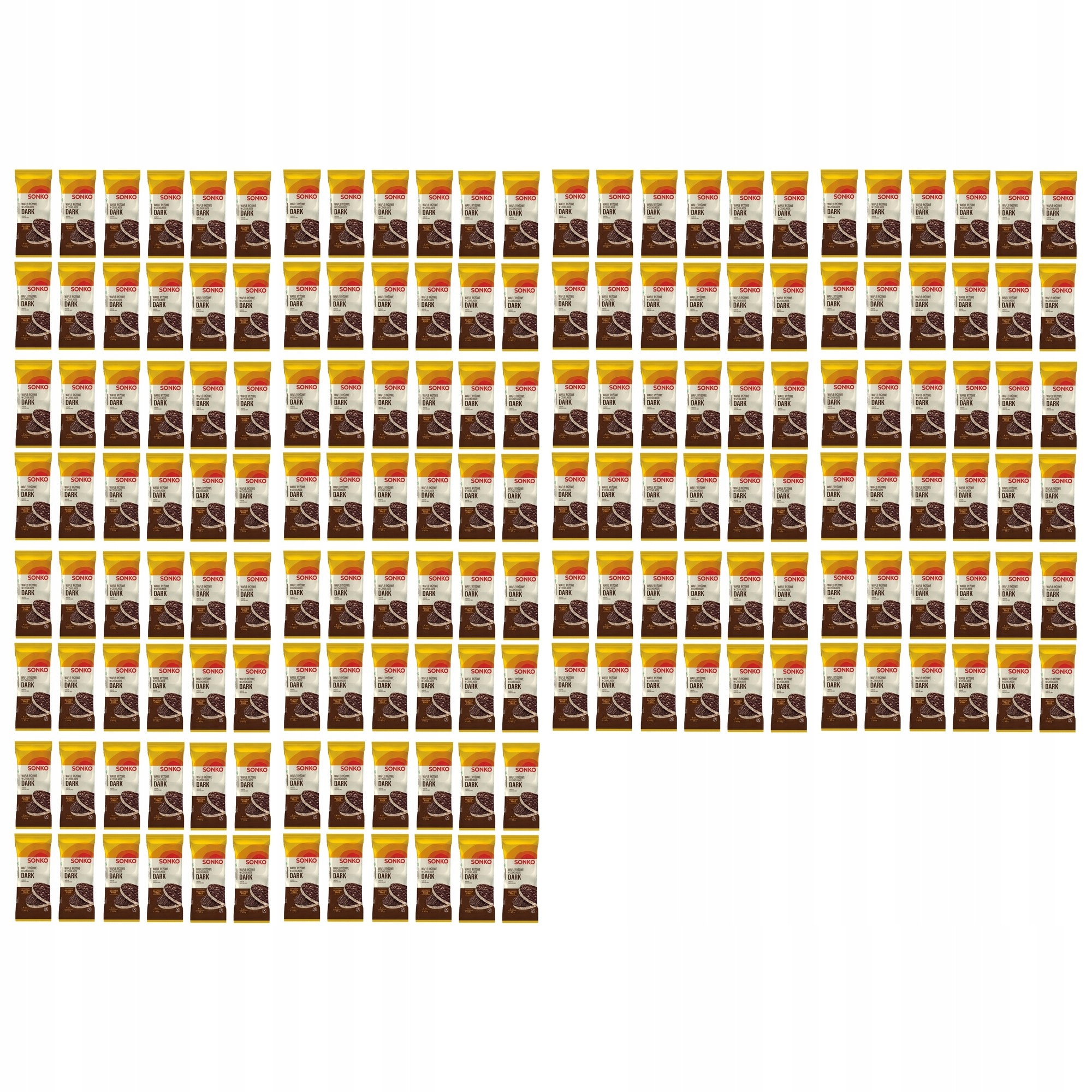 14x 65g Sonko Dark Wafle ryżowe w czekoladzie bez glutenu Pół Kartonu