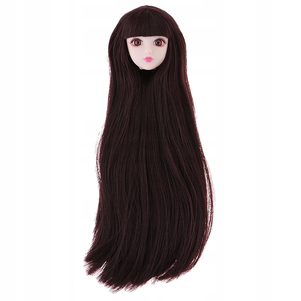 1/ Sculpt with Brown Hair for BJD Doll Replacement