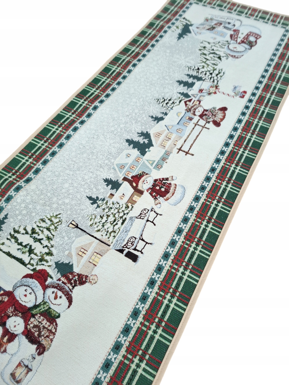 Běhoun se sněhuláky 40x100 cm M01