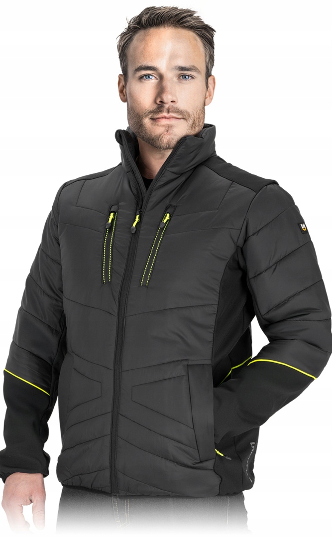 Pánská hybridní přechodová bunda Softshell prošívaná Odblaski Adger B r M