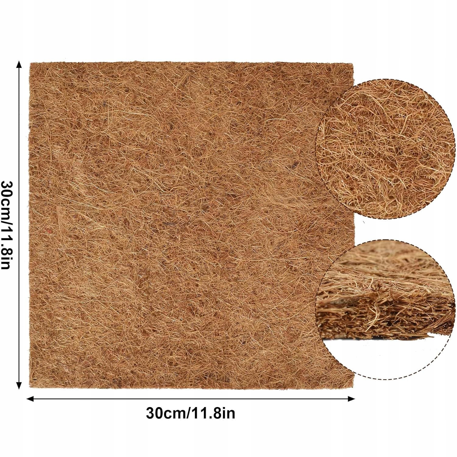Levně Kokosová Podložka 30X30 CM Pro Ochranu Rostlin A Zahrady, Biologicky Rozložitelná