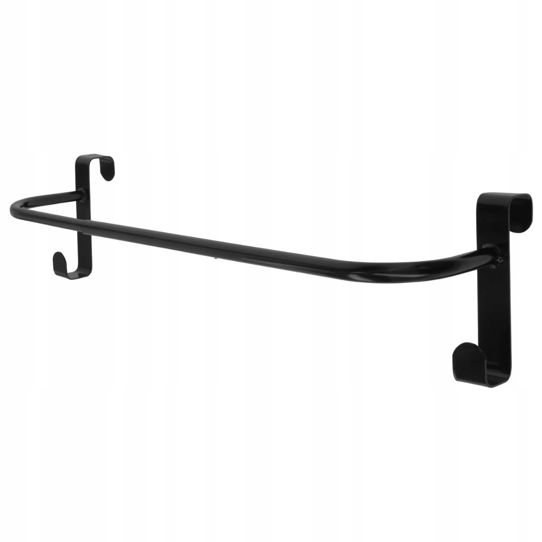 Věšák na deku pro zavěšení na box, nastavitelný, černý Kerbl