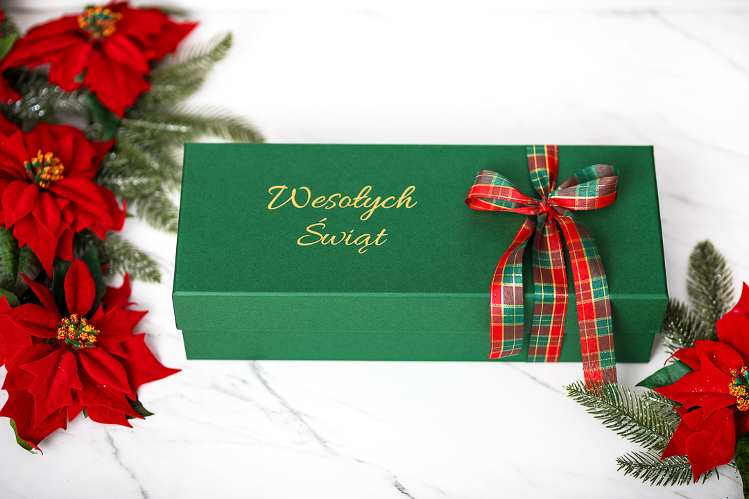 Elegantní Dárek k Vánocům s čajem zelený