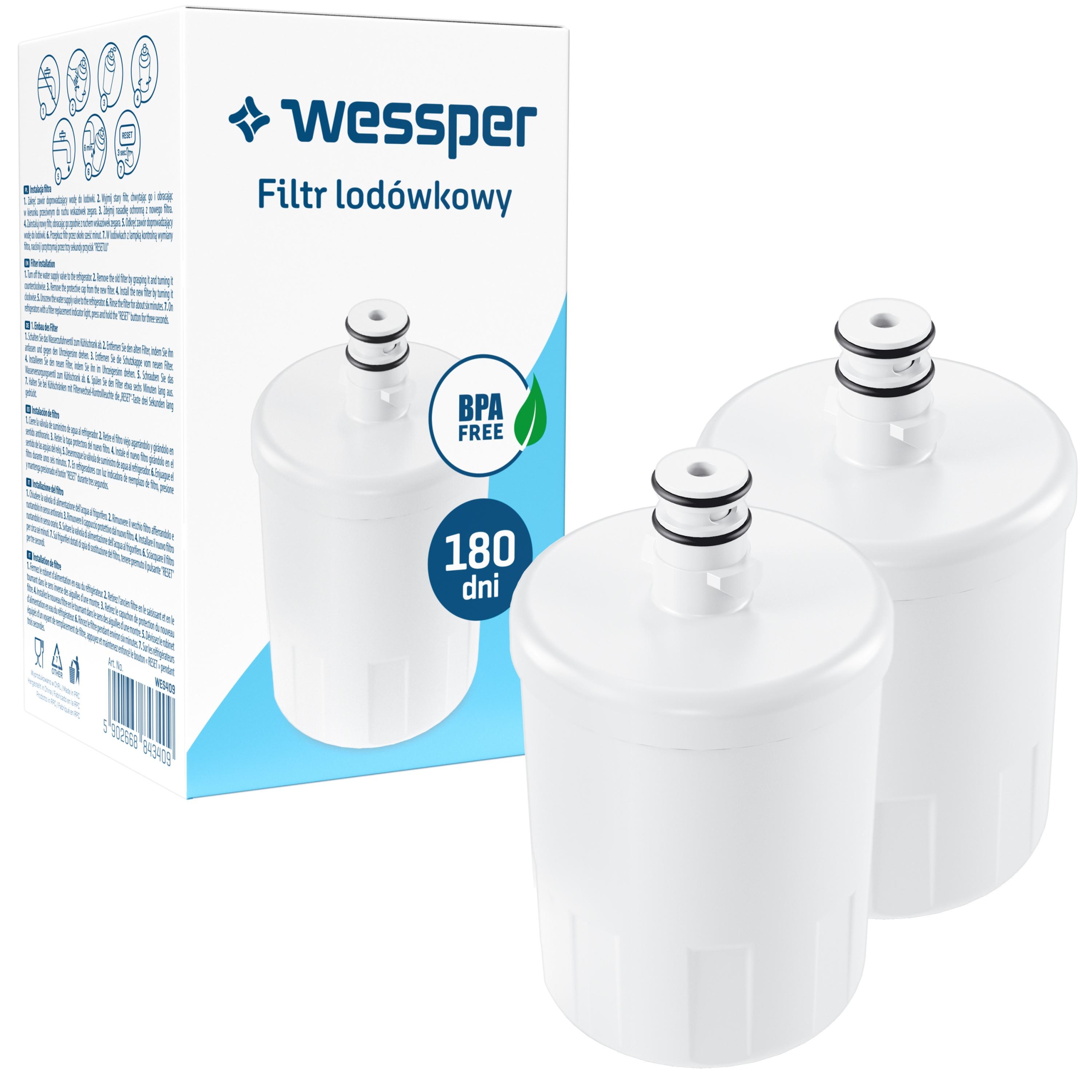 2x Filtr Wessper do wody do lodówki Kenmore zamiennik 469890