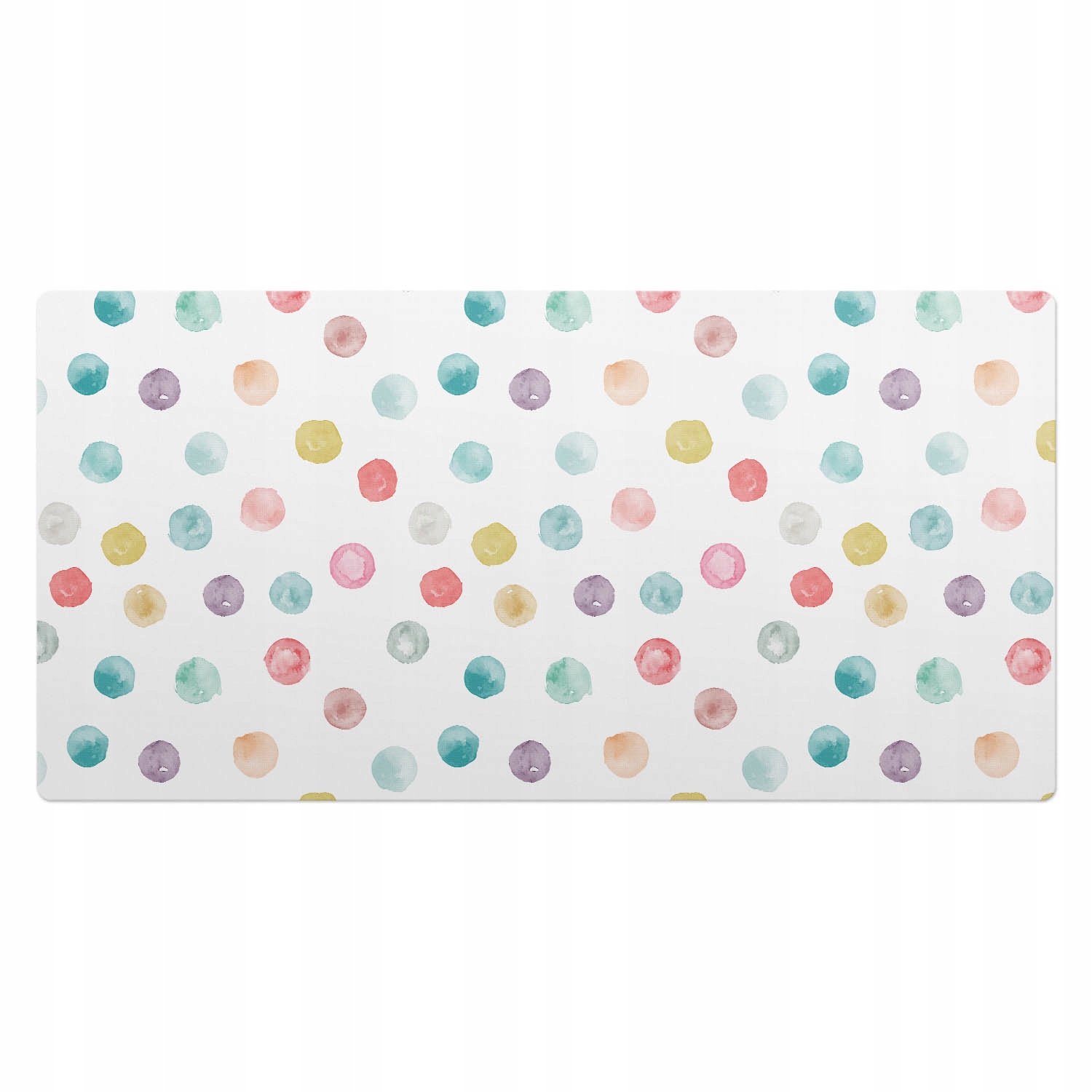 Moderní ochranná podložka pod myš Jemné pastelové body 100 x 50 cm