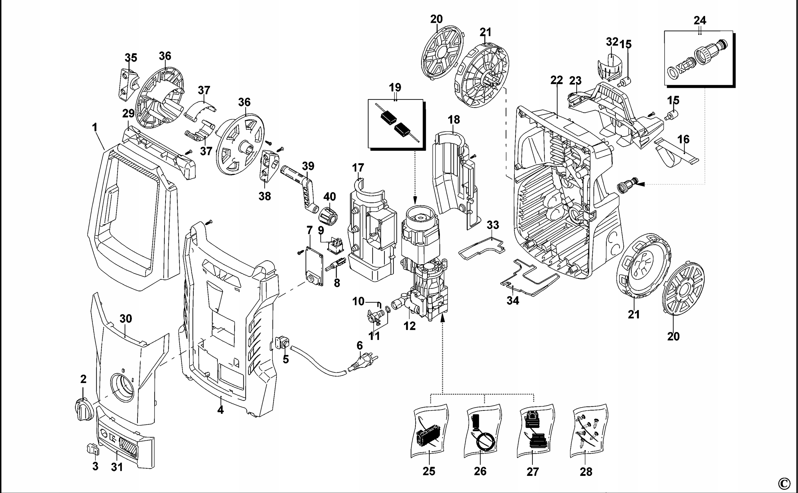 BLACK+DECKER 1004455-19 ZESTAW NAPRAWCZY DO MYJEK Rodzaj uszczelka