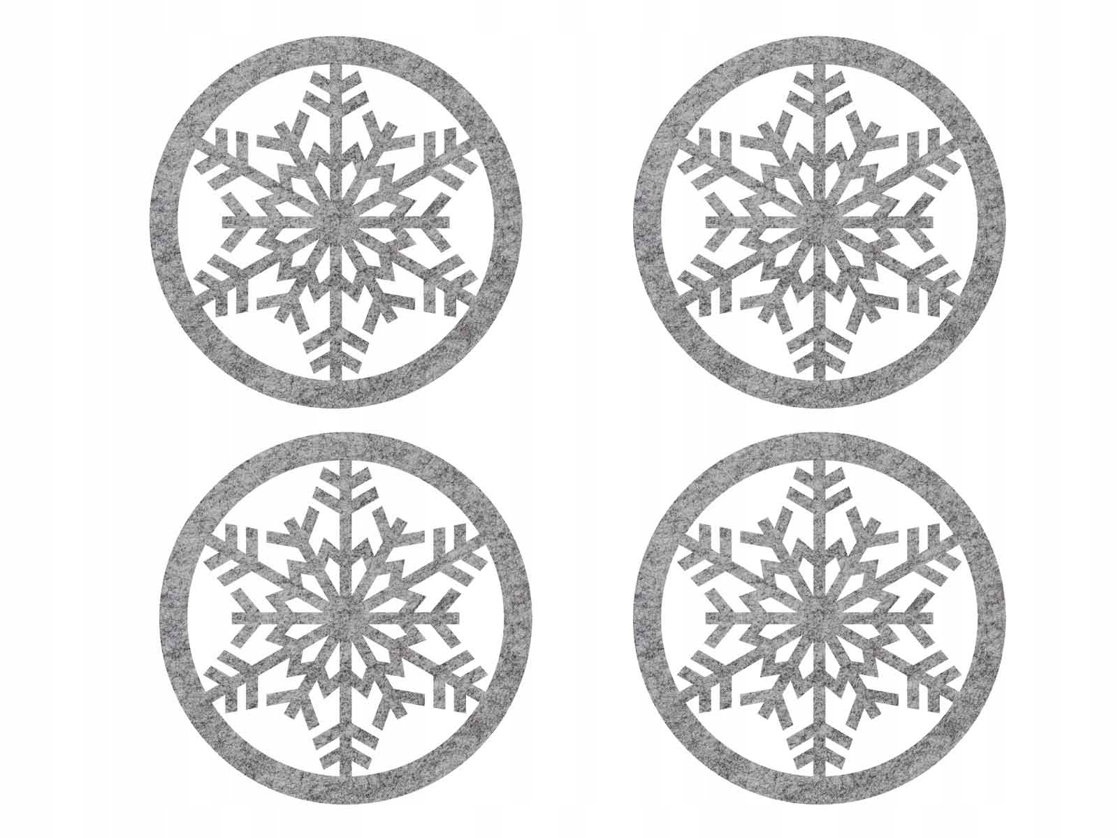 

Podstawka z filcu na Boże Narodzenie Święta 10 cm