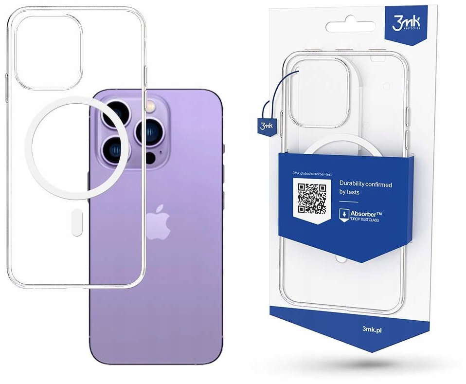 

3MK Clear Case Etui Z Magsafe do iPHONE 14 Pro