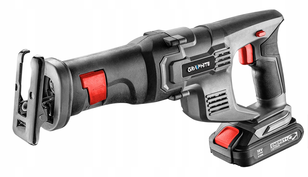 GRAPHITE ENERGY+ PIŁA SZABLASTA akumu. 18V 58G017 Waga urządzenia 1.85 kg