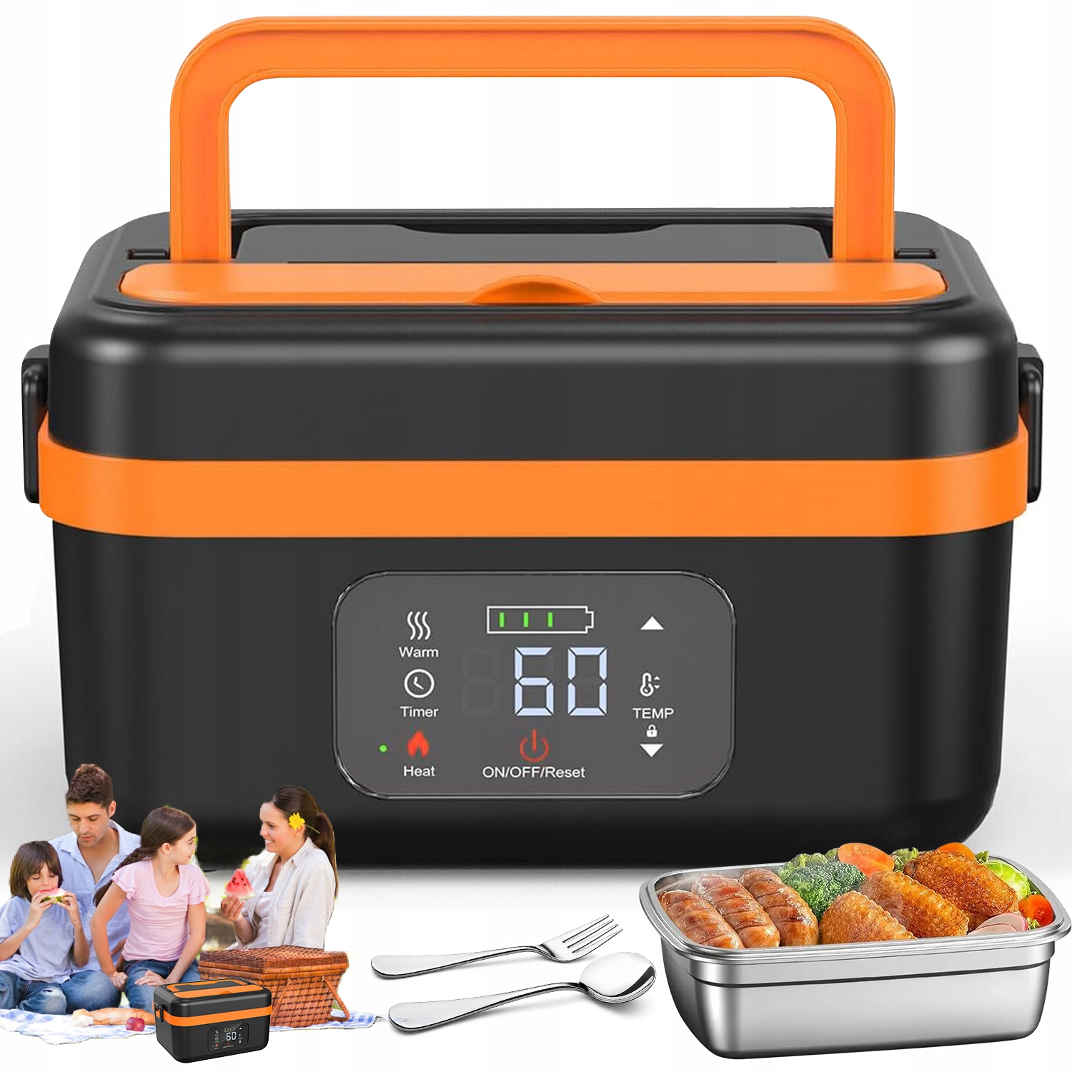 Elektrická Jídelní Box S Časovačem, Tichý Provoz 60 W