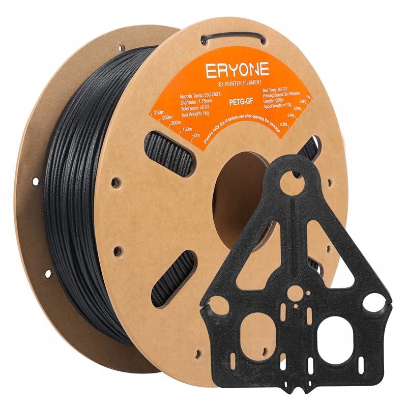 Filament Eryone Petg-gf czarny 1.75mm 1kg
