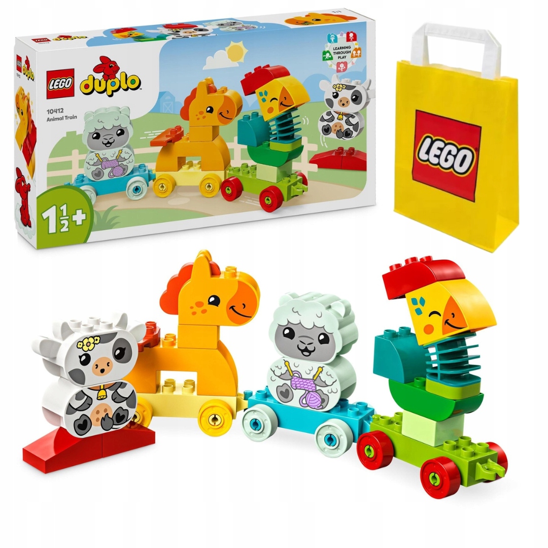 Lego Duplo Vláček se zvířátky Kůň Velké Stavebnice pro 2 3 4leté dítě Dárek