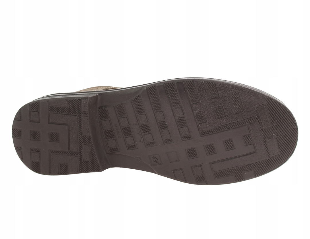 VERTIGO BUTY MĘSKIE SKÓRZANE POLSKIE 935 BRĄZ 44 Nosek okrągły