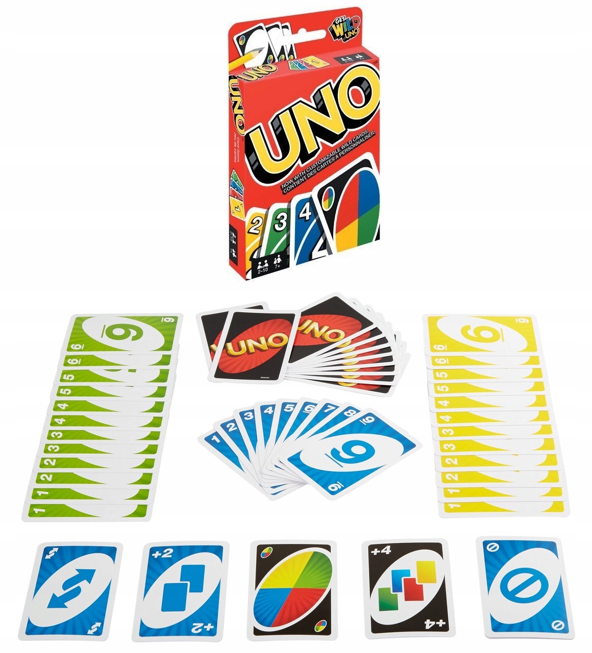 

Gra karciana Uno Karty gra towarzyska Mattel W2085