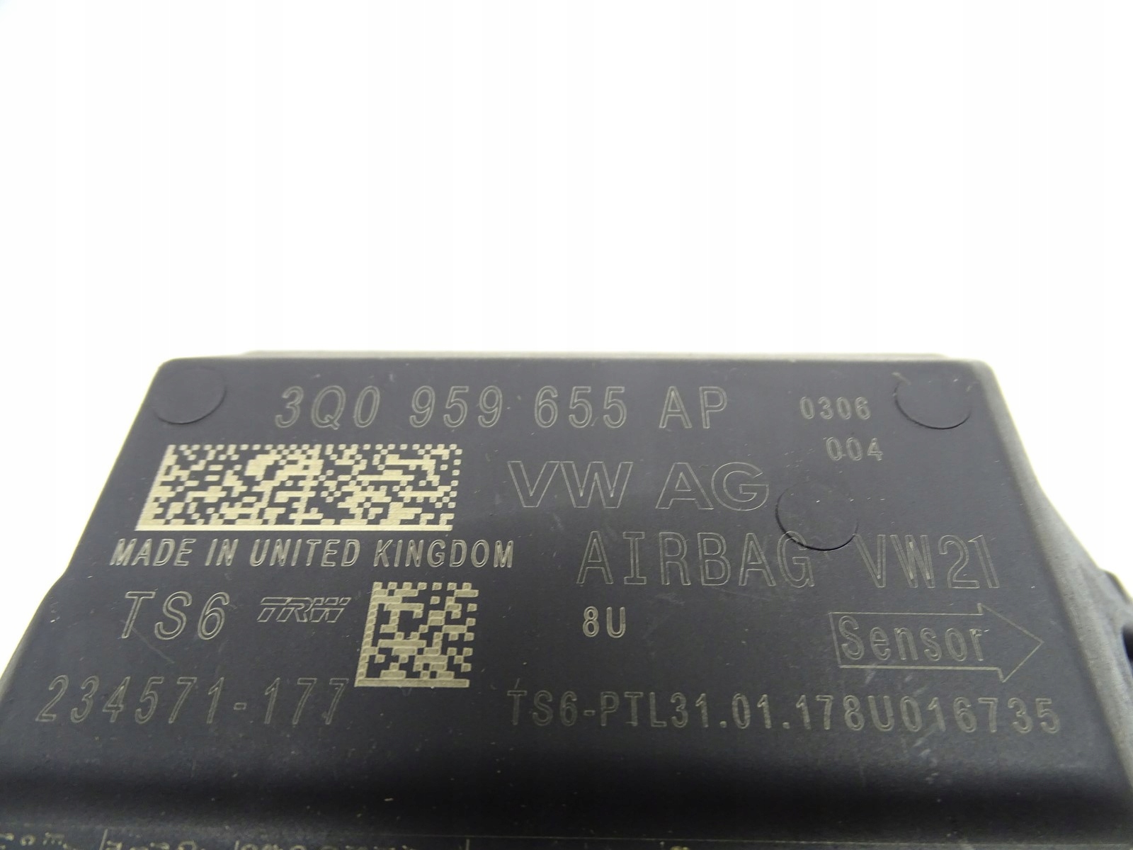 SENSOR Module Airbag Airbag VW PASSAT B8 3Q0959655AP