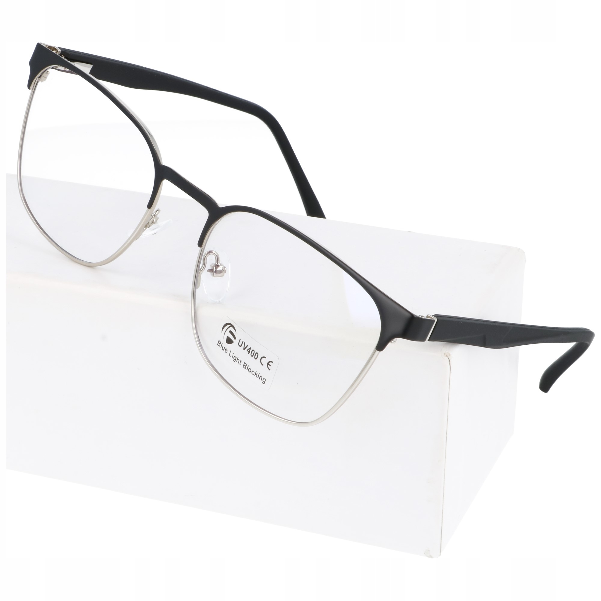 Okulary męskie zerówki do komputera blue light