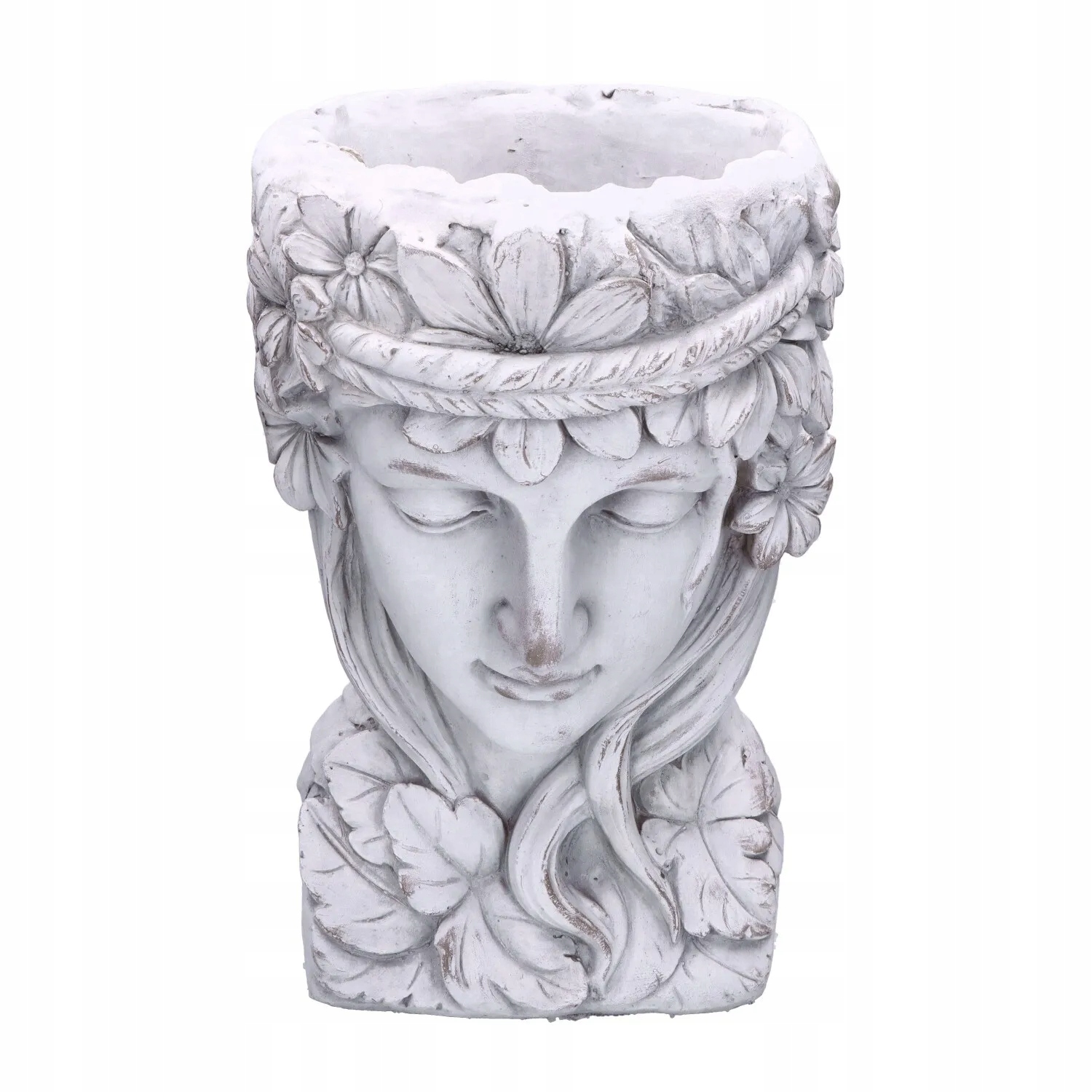 Kryt na kvetináč Hlava ženy Záhradný kvetináč 46 cm