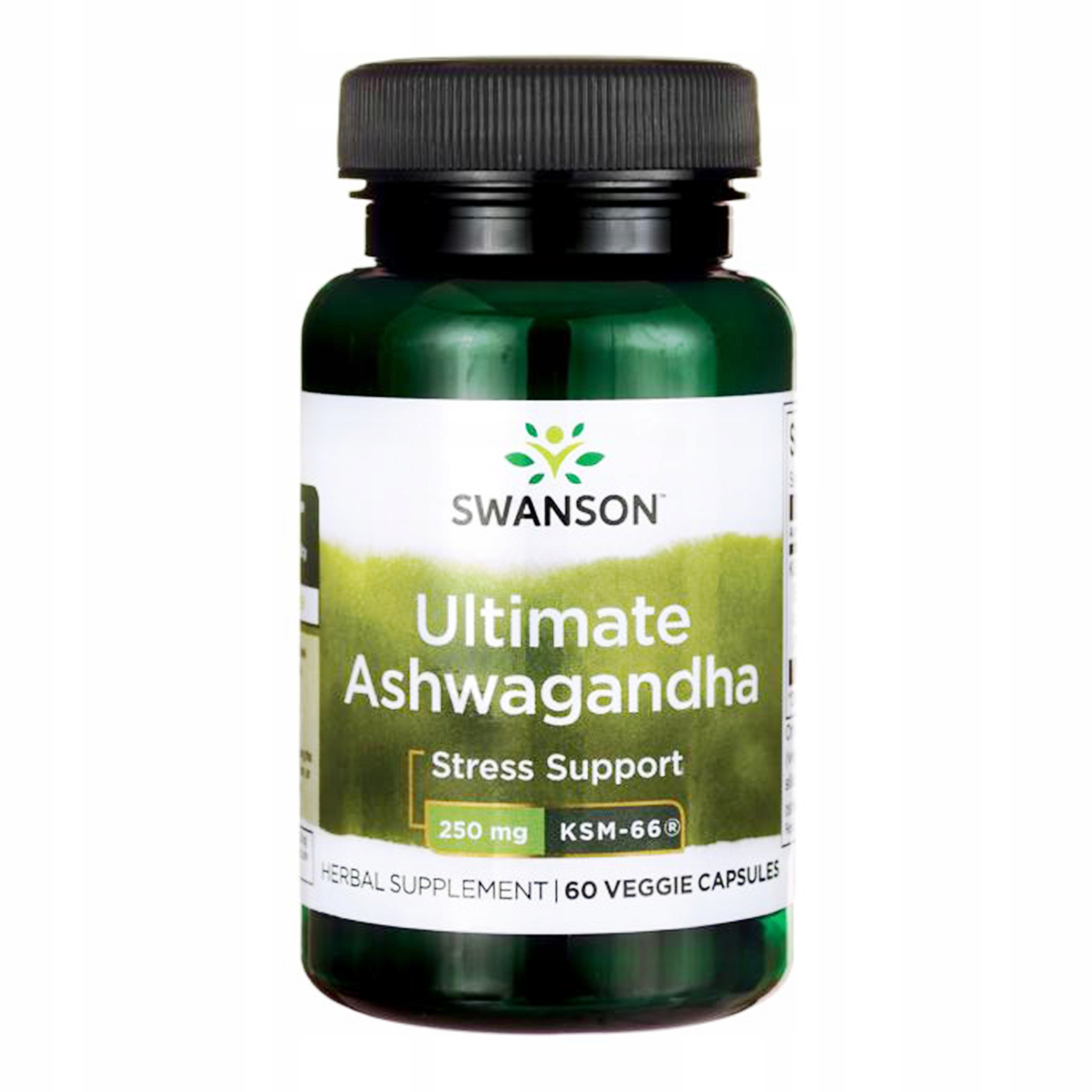 Ashwagandha KSM-66 250mg 60 kapsułek witalność energia odporność stres — 8